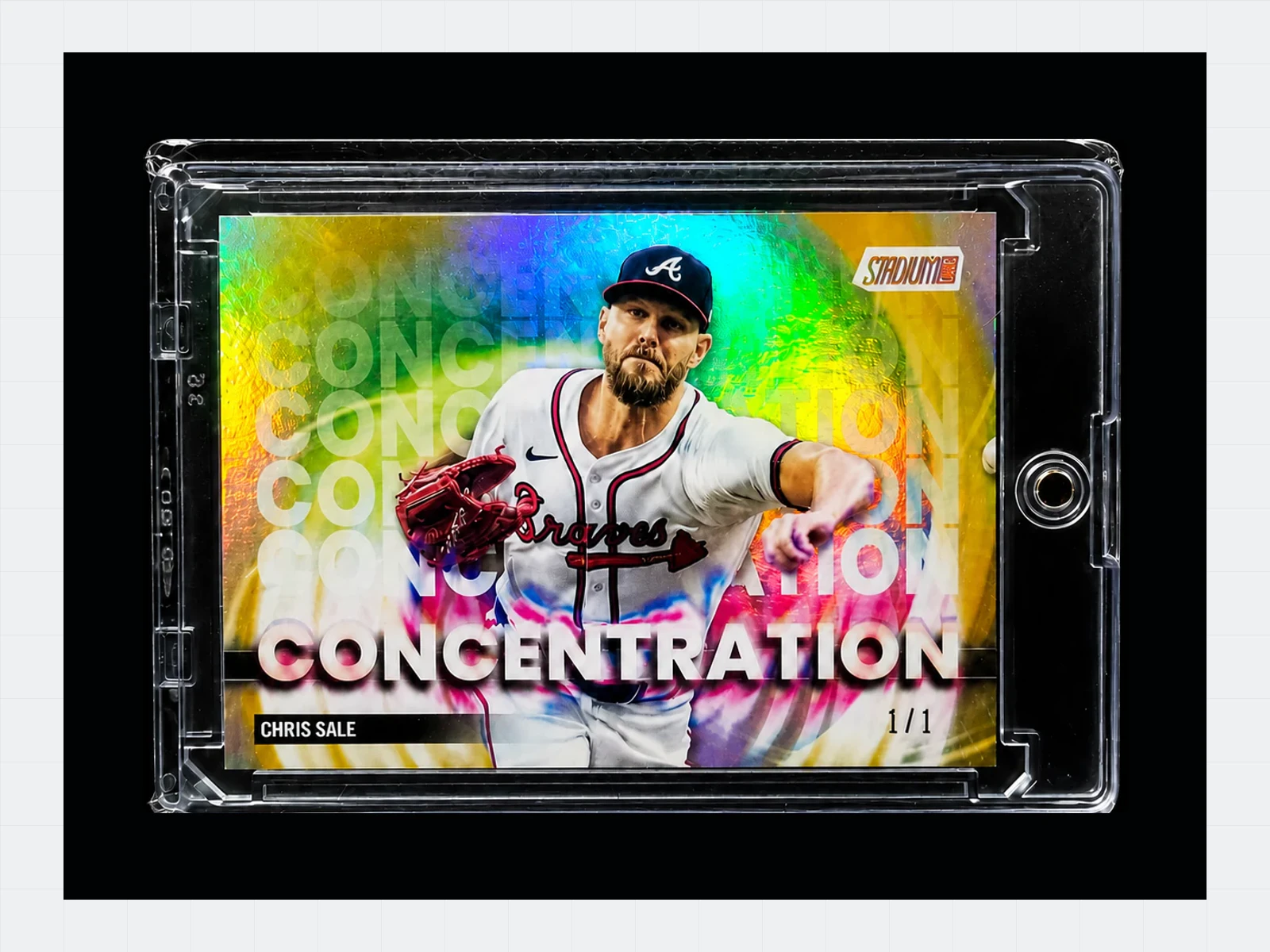 Chris Sale Stadium Club Concentration one-of-one baseball card