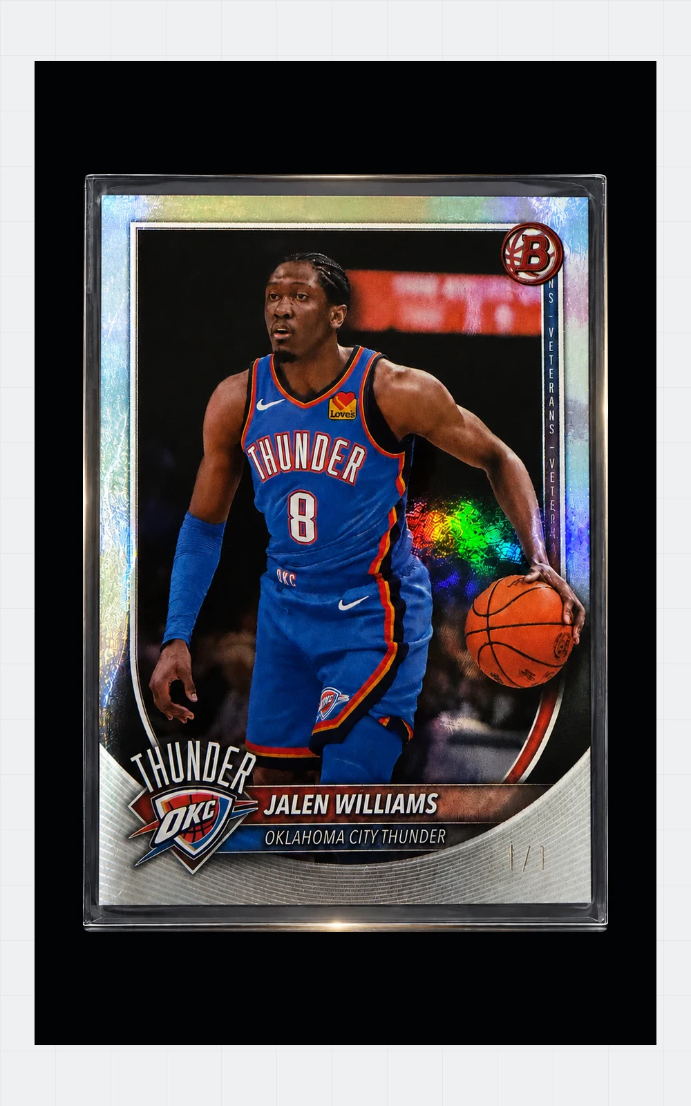 Jalen Williams Oklahoma City Thunder one-of-one card